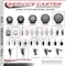 Service Caster 6'' Gray Poly Wheel Swivel Bolt Hole Caster Set with 2 Posi Lock Brakes, 4PK SCC-BH20S614-PPUB-PLB-2-S-2 - alternate 2